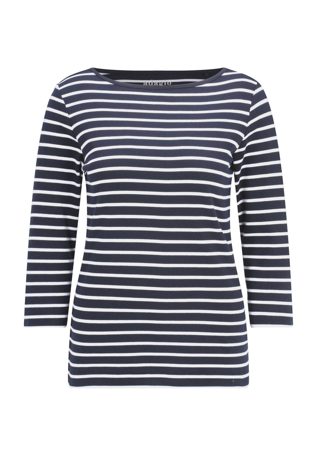 Рубашка Аня, рукав 3/4, вырез лодочка, женская Adagio, цвет Marine/ White
Рубашка Аня, рукав 3/4, вырез лодочка, женская Adagio, цвет Marine/ White