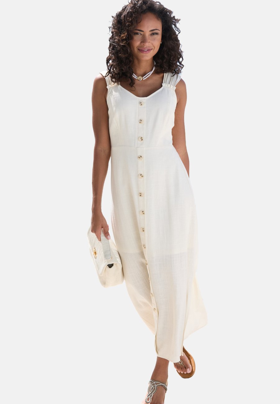 Платье LASCANA Maxi dress, Creme/Off-White
Платье LASCANA Maxi dress, Creme/Off-White