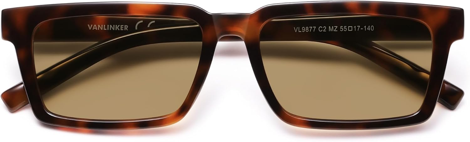 Солнцезащитные очки VANLINKER в стиле ретро, прямоугольные, поляризованные, для женщин и мужчин, модные, маленькие, стильные, в стиле 80-х и 90-х, квадратные, VL9877, C2 Tortoise Frame/Light Yellow Lenses
Солнцезащитные очки VANLINKER в стиле ретро, прямоугольные, поляризованные, для женщин и мужчин, модные, маленькие, стильные, в стиле 80-х и 90-х, квадратные, VL9877, C2 Tortoise Frame/Light Yellow Lenses