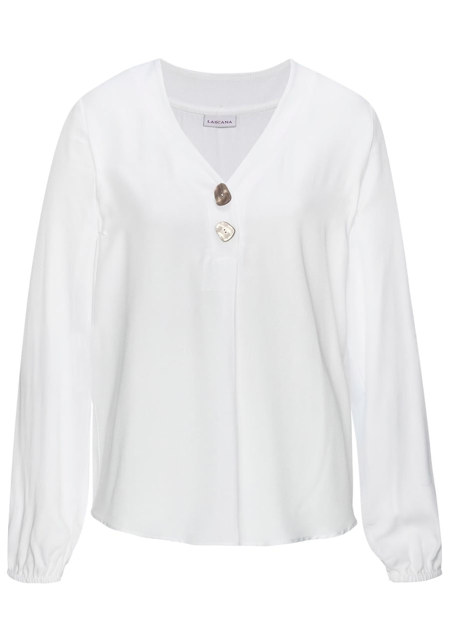 Блуза LASCANA, белый
Блуза LASCANA, белый