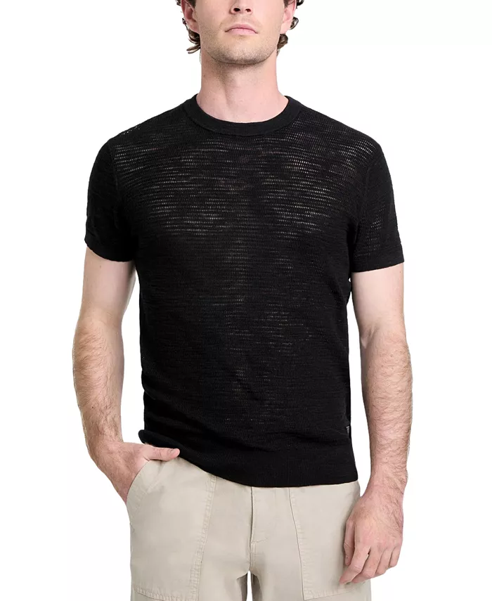 Мужской текстурированный короткий рукав свитер Goodwin GUESS, черный
Мужской текстурированный короткий рукав свитер Goodwin GUESS, черный