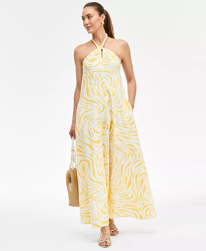 Женское миди-платье-халтер из смесового льна I.N.C. International Concepts, желтый
Женское миди-платье-халтер из смесового льна I.N.C. International Concepts, желтый