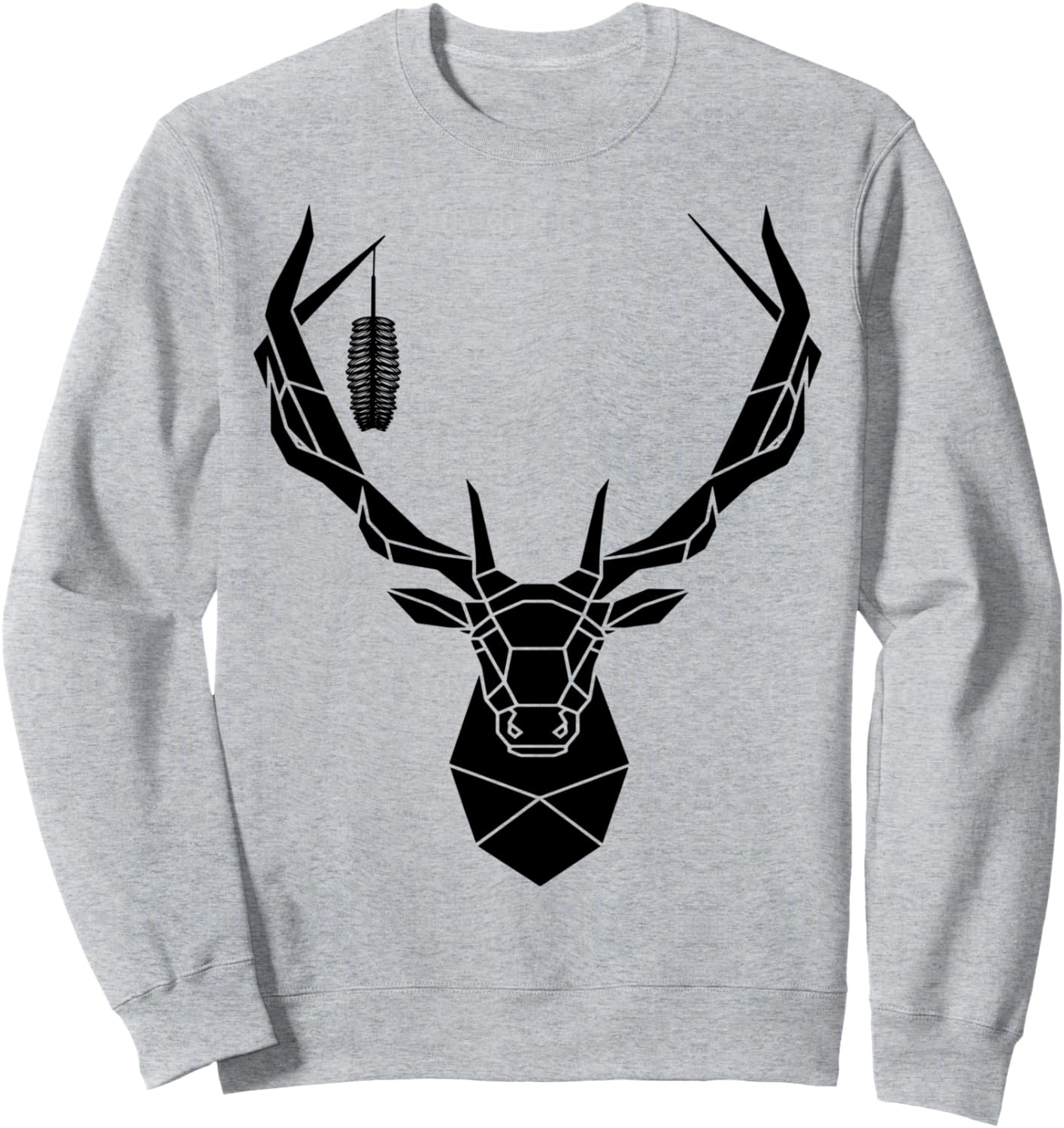 Толстовка с геометрическим изображением оленя Fashion Tees, серый
Толстовка с геометрическим изображением оленя Fashion Tees, серый