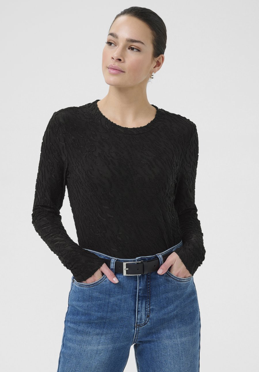 Топ Kaffe Long sleeved top, Black Deep/Mottled Black
Топ Kaffe Long sleeved top, Black Deep/Mottled Black