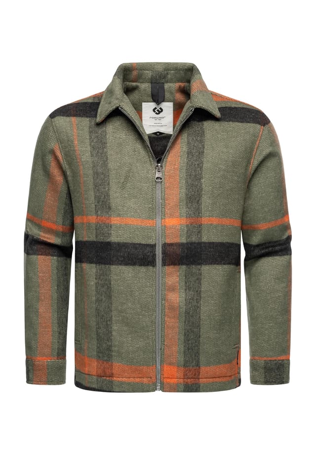 Переходная куртка в клетку azzte Ragwear, зеленый 
Переходная куртка в клетку azzte Ragwear, зеленый