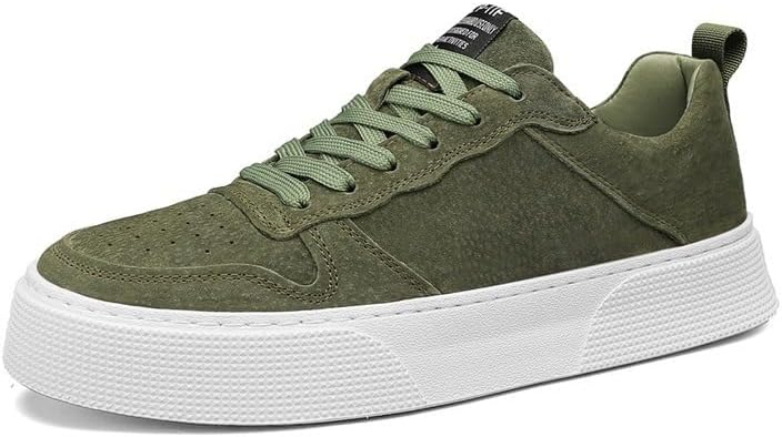 Мужские повседневные кроссовки на шнуровке Everyday Comfort - оливково-зеленые низкие скейт-шуз с белой подошвой, дышащей текстильной подкладкой и прочной подошвой из ПВХ для комфорта на весь день Clolinde
Мужские повседневные кроссовки на шнуровке Everyday Comfort - оливково-зеленые низкие скейт-шуз с белой подошвой, дышащей текстильной подкладкой и прочной подошвой из ПВХ для комфорта на весь день Clolinde