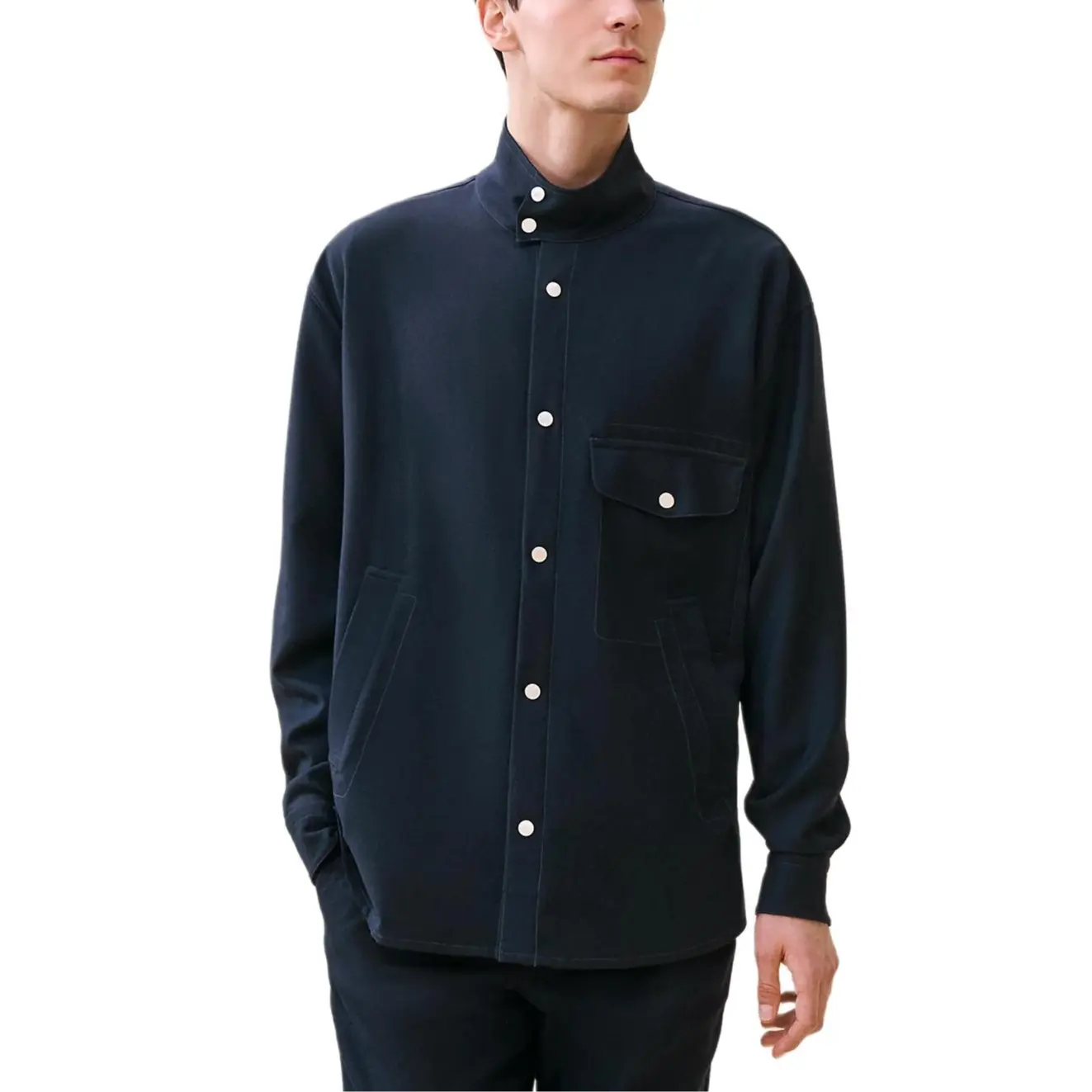 HERMES Мужская синяя рубашка
HERMES Мужская синяя рубашка