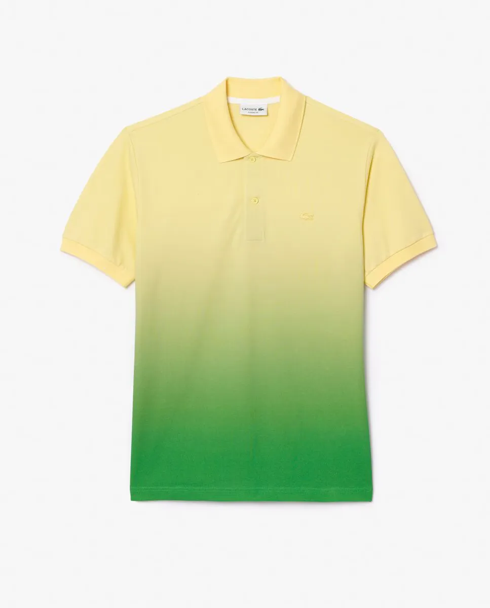 Классическая мужская поло с градиентным эффектом Lacoste, желтый
Классическая мужская поло с градиентным эффектом Lacoste, желтый