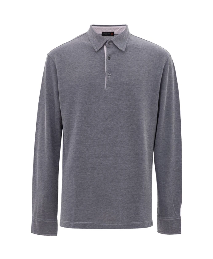 Рубашка-Поло с длинными рукавами Corneliani, синий
Рубашка-Поло с длинными рукавами Corneliani, синий