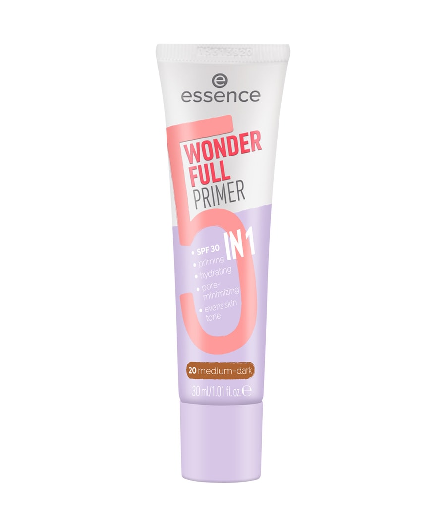 Праймер essence WONDER FULL PRIMER 5 in 1, Nr. 20 - Medium-Dark, 30 ml
Праймер essence WONDER FULL PRIMER 5 in 1, Nr. 20 - Medium-Dark, 30 ml