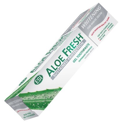 ESI Aloe Fresh Отбеливающий гель для зубной пасты 100 мл
ESI Aloe Fresh Отбеливающий гель для зубной пасты 100 мл