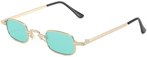 Маленькие прямоугольные солнцезащитные очки для женщин и мужчин, модные ретро-очки в металлической оправе, винтажные панк-очки с защитой от УФ-излучения UV400 MTZJH, Gold Green
Маленькие прямоугольные солнцезащитные очки для женщин и мужчин, модные ретро-очки в металлической оправе, винтажные панк-очки с защитой от УФ-излучения UV400 MTZJH, Gold Green