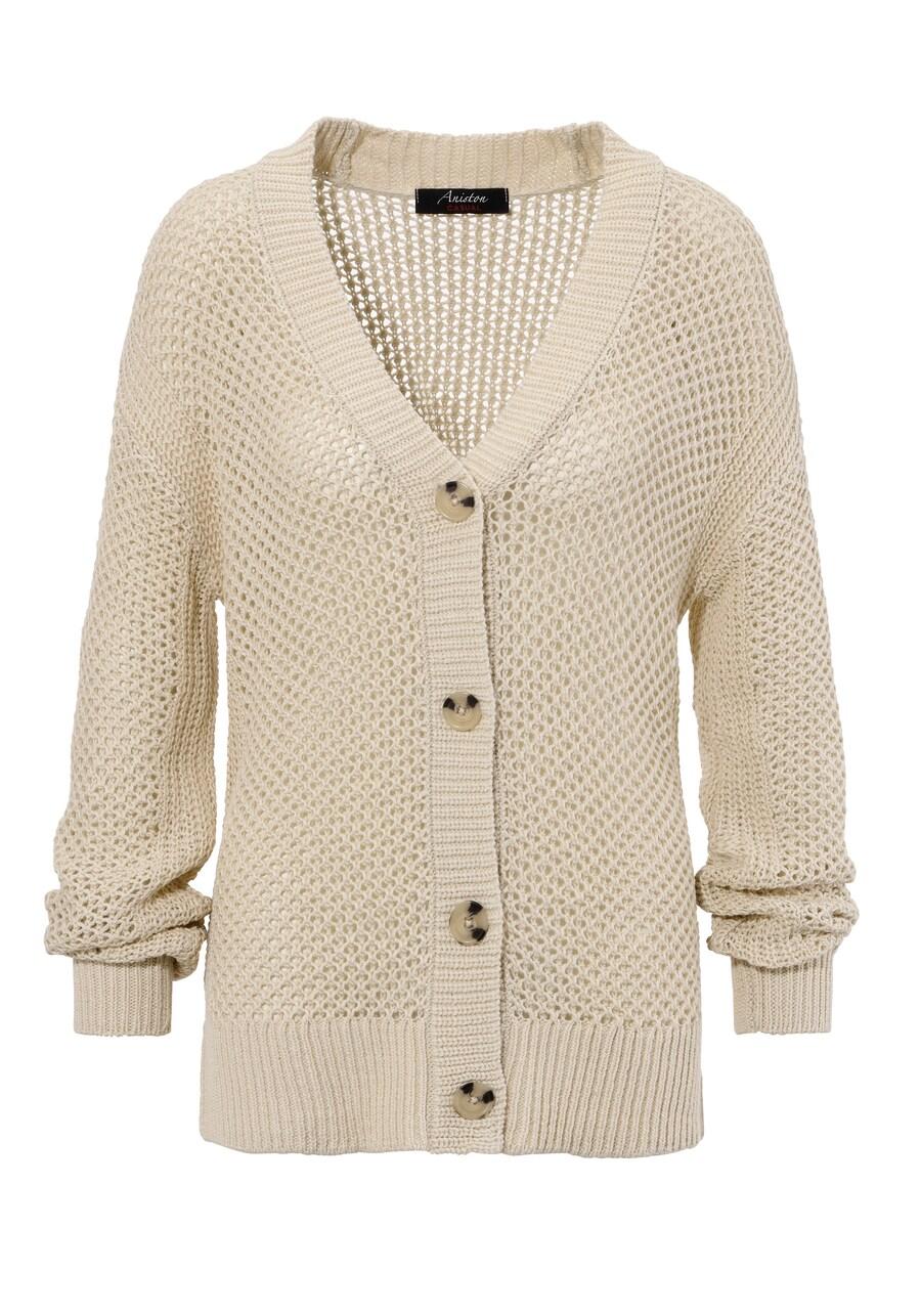 Вязаный кардиган Aniston CASUAL, светло-бежевый
Вязаный кардиган Aniston CASUAL, светло-бежевый