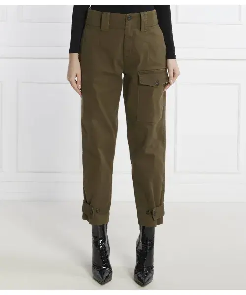 Брюки-Карго из люцерны Regular fit Pinko, зеленый
Брюки-Карго из люцерны Regular fit Pinko, зеленый