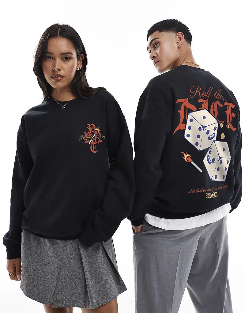 Толстовка с принтом «Бросай кубик» спереди и сзади, черная
Толстовка с принтом «Бросай кубик» спереди и сзади, черная