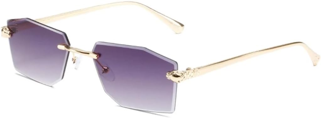 Солнцезащитные очки с защитой UV400 | Без оправы в стиле панк с металлическими шарнирами | Для женщин и мужчин | Для занятий спортом на открытом воздухе и вождения DSVIGF, Gold-gray
Солнцезащитные очки с защитой UV400 | Без оправы в стиле панк с металлическими шарнирами | Для женщин и мужчин | Для занятий спортом на открытом воздухе и вождения DSVIGF, Gold-gray