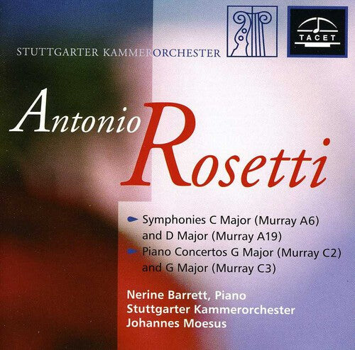 CD диск Rosetti / Stuttgarter Kammerorchester: Piano Concertos & Symphonies 
CD диск Rosetti / Stuttgarter Kammerorchester: Piano Concertos & Symphonies