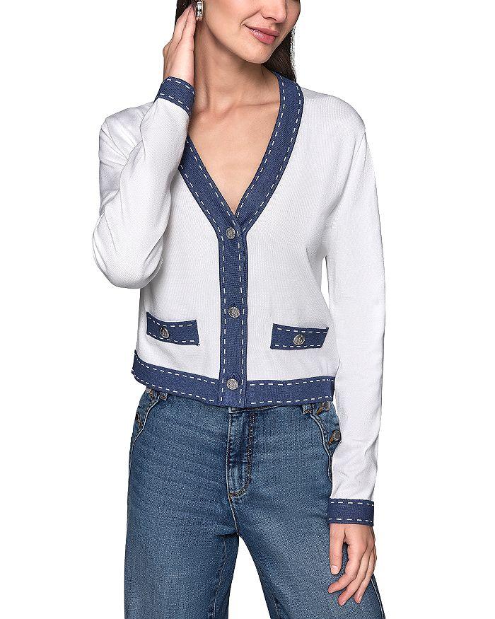 Вязаный кардиган с V-образным вырезом KARL LAGERFELD PARIS, мультиколор
Вязаный кардиган с V-образным вырезом KARL LAGERFELD PARIS, мультиколор