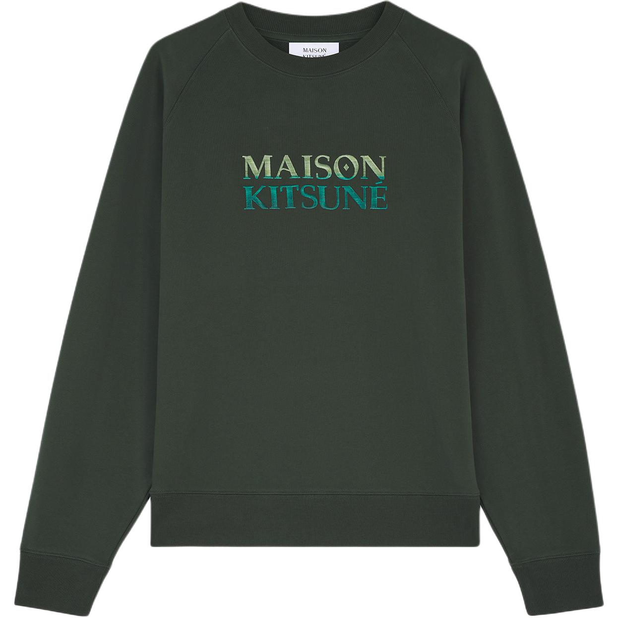Градиентный оверсайз свитшот Maison Kitsune, зеленый
Градиентный оверсайз свитшот Maison Kitsune, зеленый