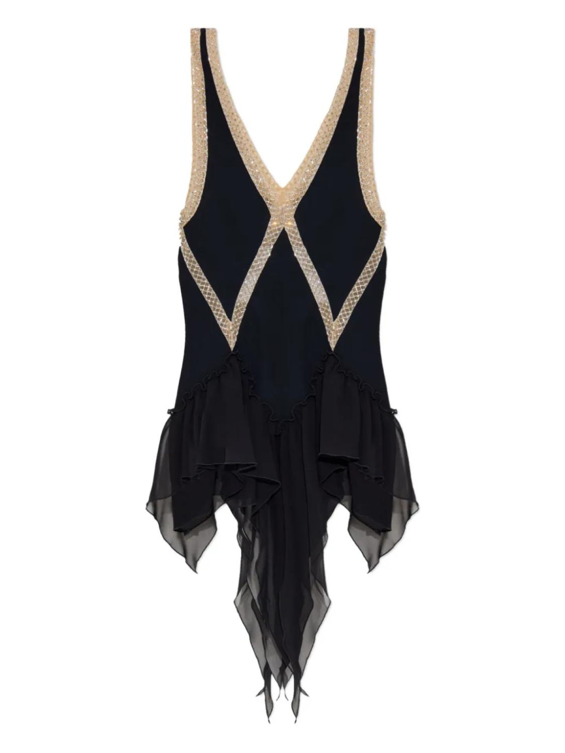 Мини-платье Attico с оборками и декором The Attico, черный
Мини-платье Attico с оборками и декором The Attico, черный