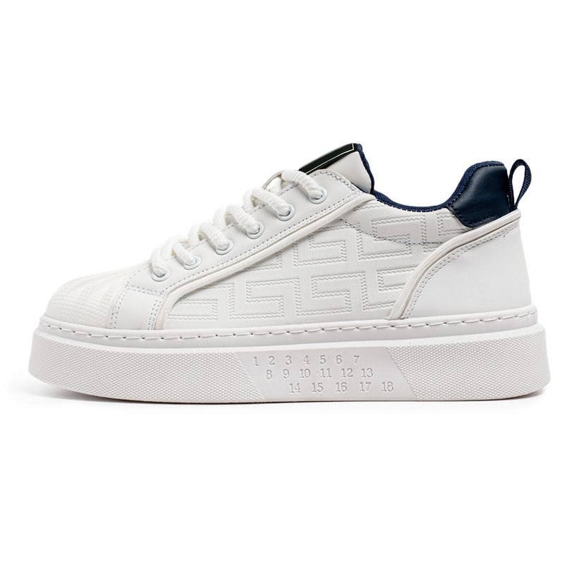 MIIOW Антискользящие износостойкие низкие скейтерские кеды мужские бело-синие, цвет White Blue
MIIOW Антискользящие износостойкие низкие скейтерские кеды мужские бело-синие, цвет White Blue