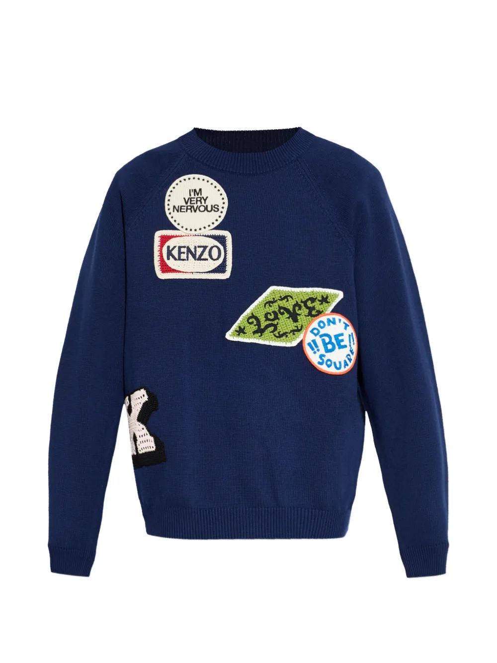 Джемпер с круглым вырезом и длинными рукавами Kenzo, синий
Джемпер с круглым вырезом и длинными рукавами Kenzo, синий