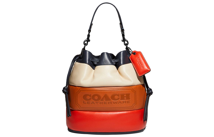 COACH Кожаная сумка ведро через плечо женская среднего размера с цветным блоком карамельных оттенков
COACH Кожаная сумка ведро через плечо женская среднего размера с цветным блоком карамельных оттенков