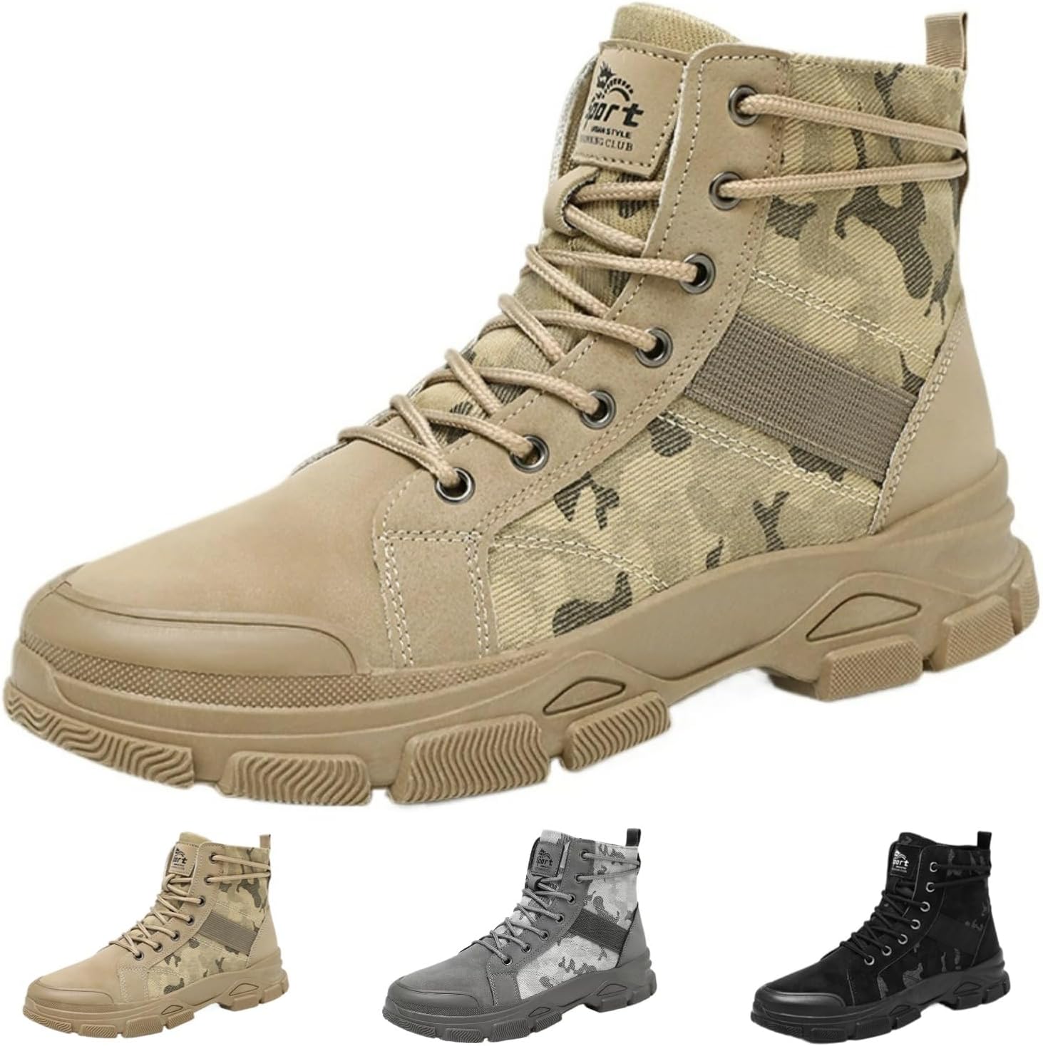 Мужские ботинки MACEFIL Водонепроницаемые тактические ботинки с защищенным носком, строительные защитные ботинки, противоскользящие походные ботинки, хаки
Мужские ботинки MACEFIL Водонепроницаемые тактические ботинки с защищенным носком, строительные защитные ботинки, противоскользящие походные ботинки, хаки