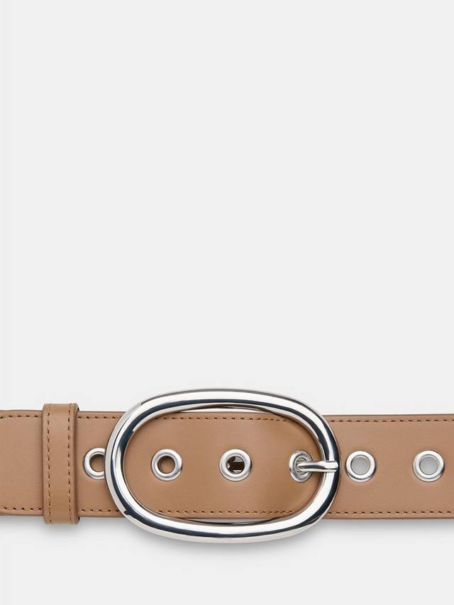 Кожаный ремень с люверсами Whistles, Taupe
Кожаный ремень с люверсами Whistles, Taupe