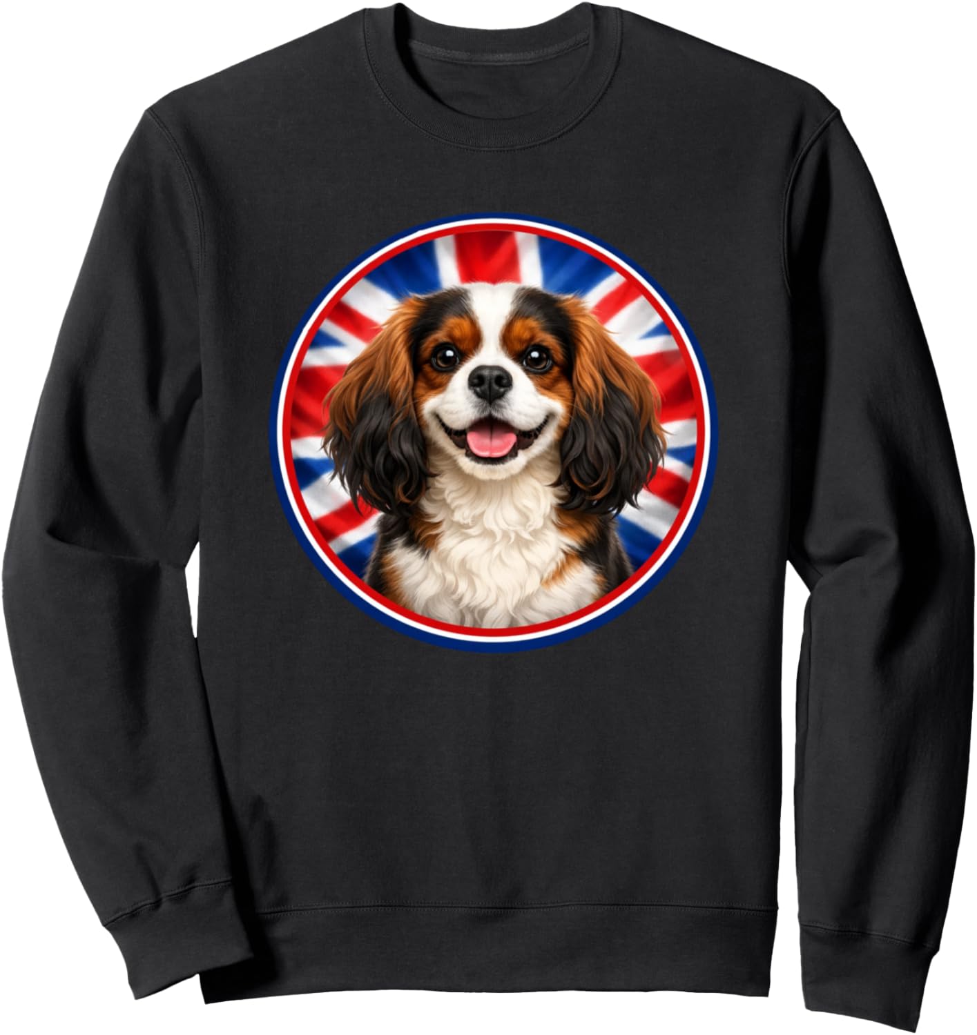 Милая забавная толстовка с изображением собаки породы кавалер-кинг-чарльз-спаниель и британского флага Dogstars - Dogs, черный
Милая забавная толстовка с изображением собаки породы кавалер-кинг-чарльз-спаниель и британского флага Dogstars - Dogs, черный