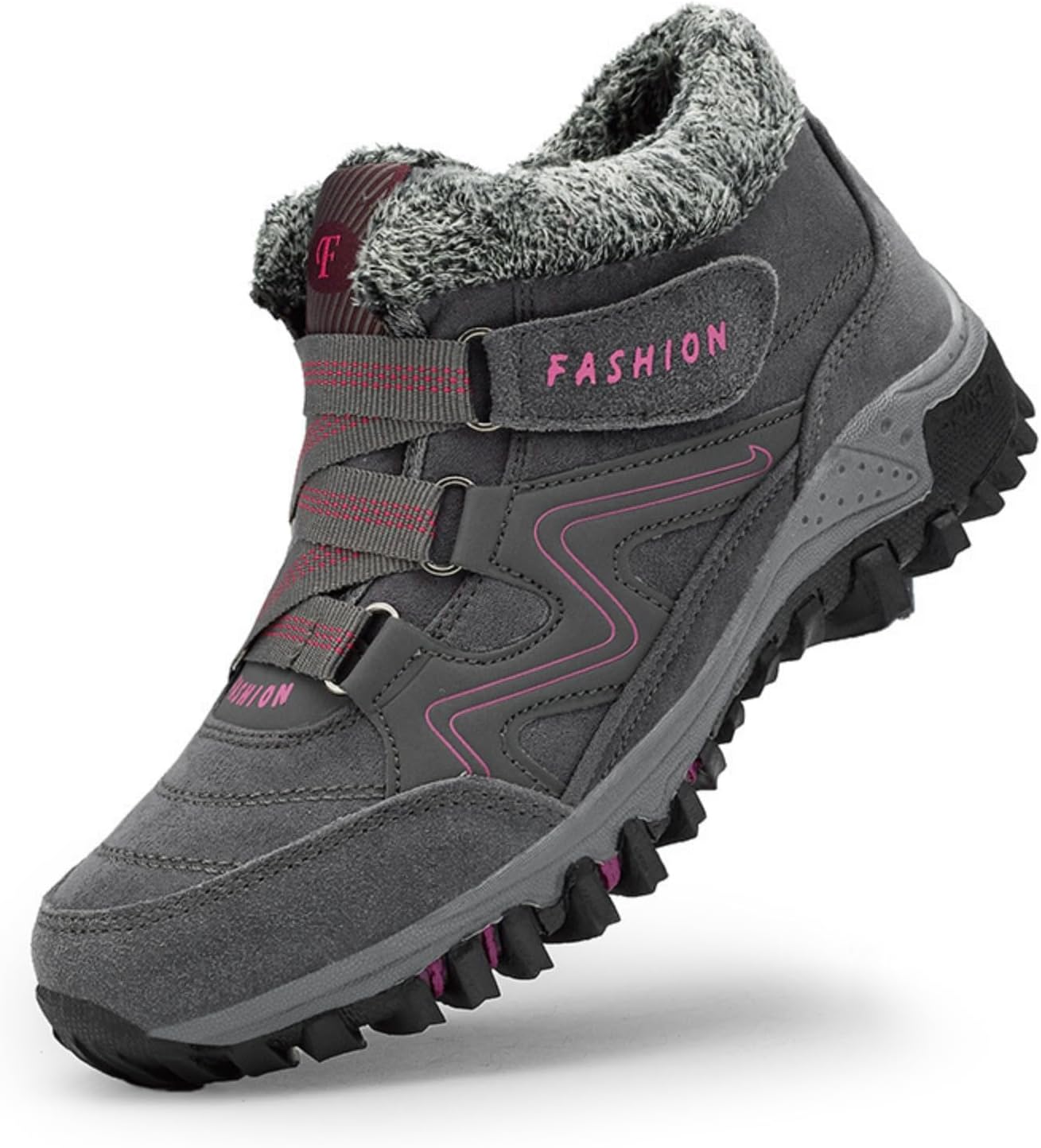 Зимние сапоги Azttoztto для женщин с утепленной платформой и искусственным мехом, нескользящая подошва из резины, универсальная обувь для улицы, красный/серый
Зимние сапоги Azttoztto для женщин с утепленной платформой и искусственным мехом, нескользящая подошва из резины, универсальная обувь для улицы, красный/серый