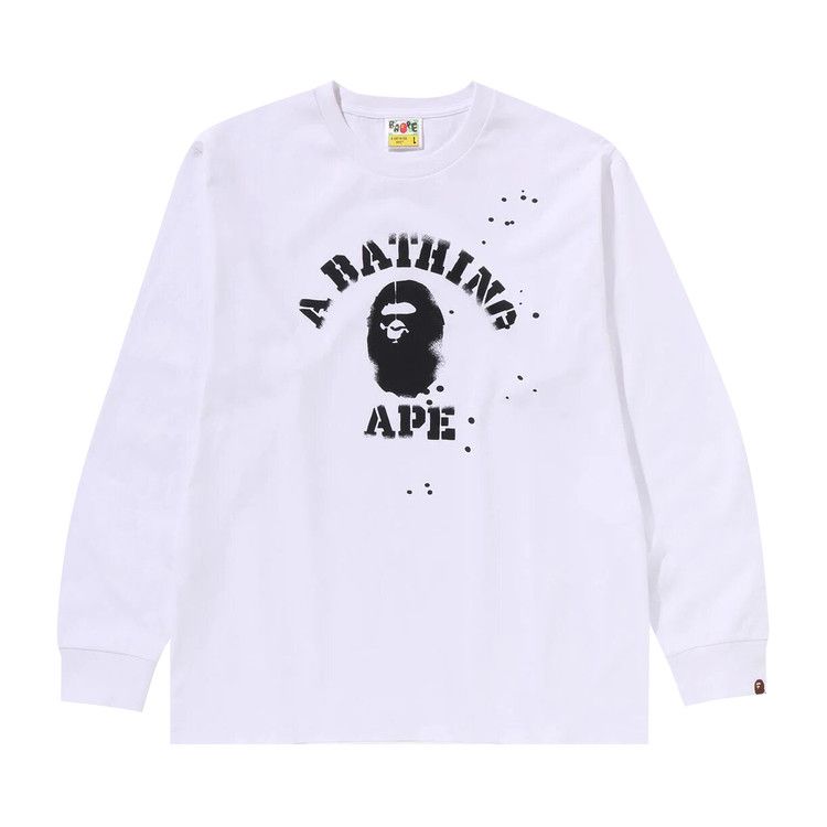Лонгслив BAPE x Joshua Vibes College Long-Sleeve Tee 'White'
Лонгслив BAPE x Joshua Vibes College Long-Sleeve Tee 'White'