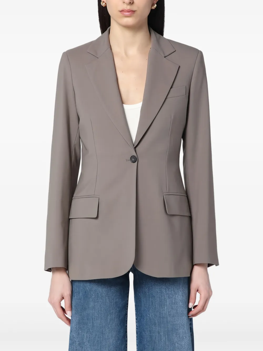 Однобортный пиджак Erika Cavallini, нейтральный
Однобортный пиджак Erika Cavallini, нейтральный