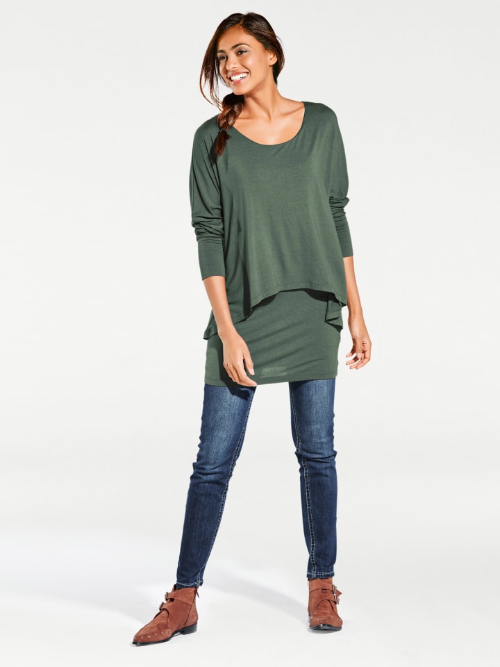 Рубашка с круглым вырезом цвета шалфея Heine
Рубашка с круглым вырезом цвета шалфея Heine