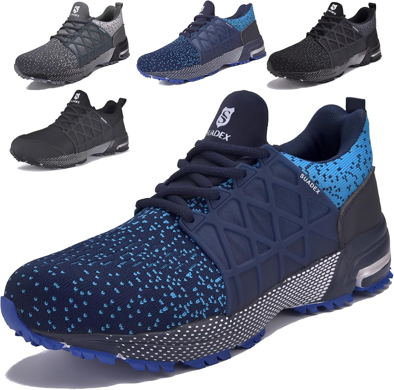 Кроссовки с стальным носком SUADEX для мужчин и женщин, неразрушимые, легкие защитные обувь, стойкие к проколам, с композитным носком, синий
Кроссовки с стальным носком SUADEX для мужчин и женщин, неразрушимые, легкие защитные обувь, стойкие к проколам, с композитным носком, синий