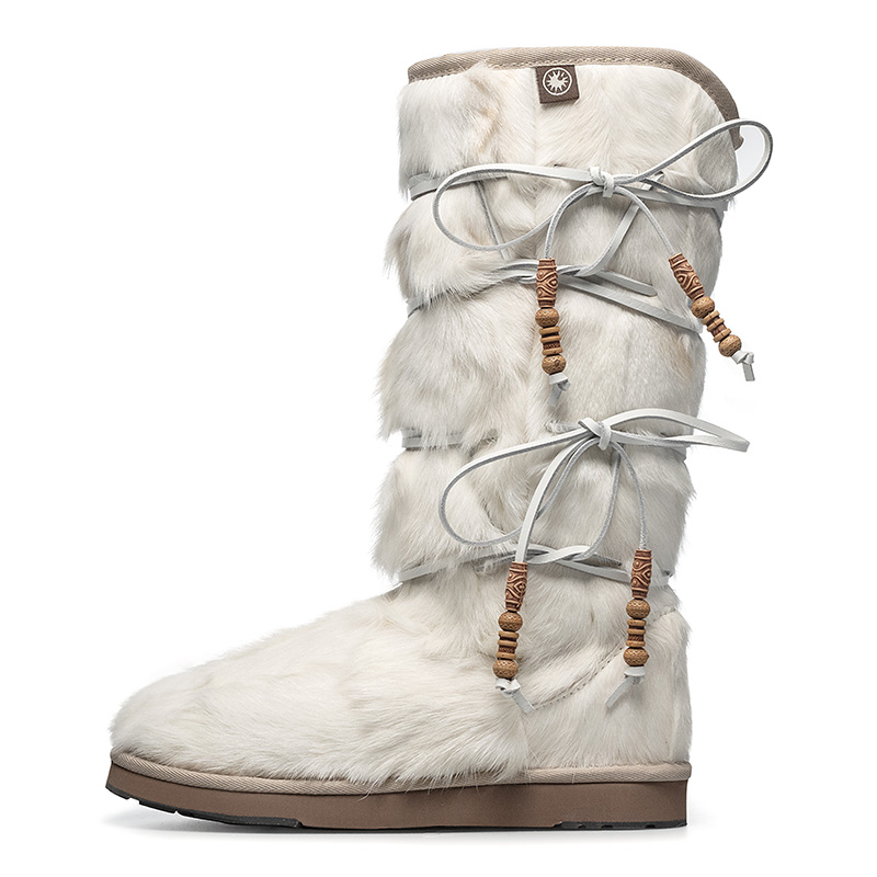 AU&MU Унисекс белые зимние ботинки, цвет White 
AU&MU Унисекс белые зимние ботинки, цвет White