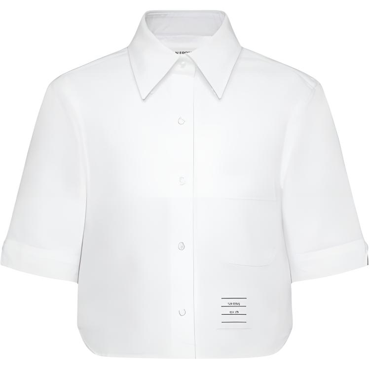 Оксфордская рубашка с коротким рукавом THOM BROWNE, белый
Оксфордская рубашка с коротким рукавом THOM BROWNE, белый
