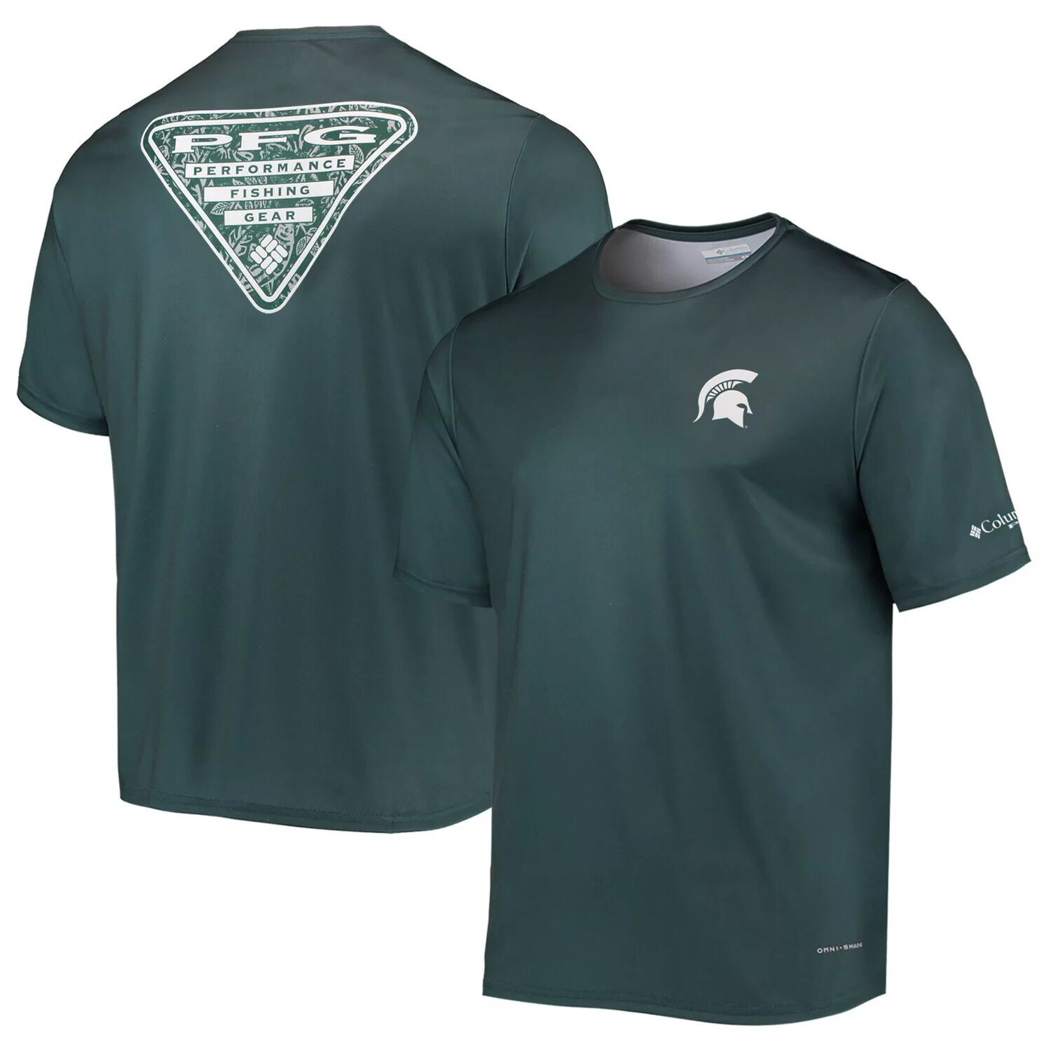 Мужская футболка Columbia Green Michigan State Spartans Terminal Tackle Omni-Shade
Мужская футболка Columbia Green Michigan State Spartans Terminal Tackle Omni-Shade