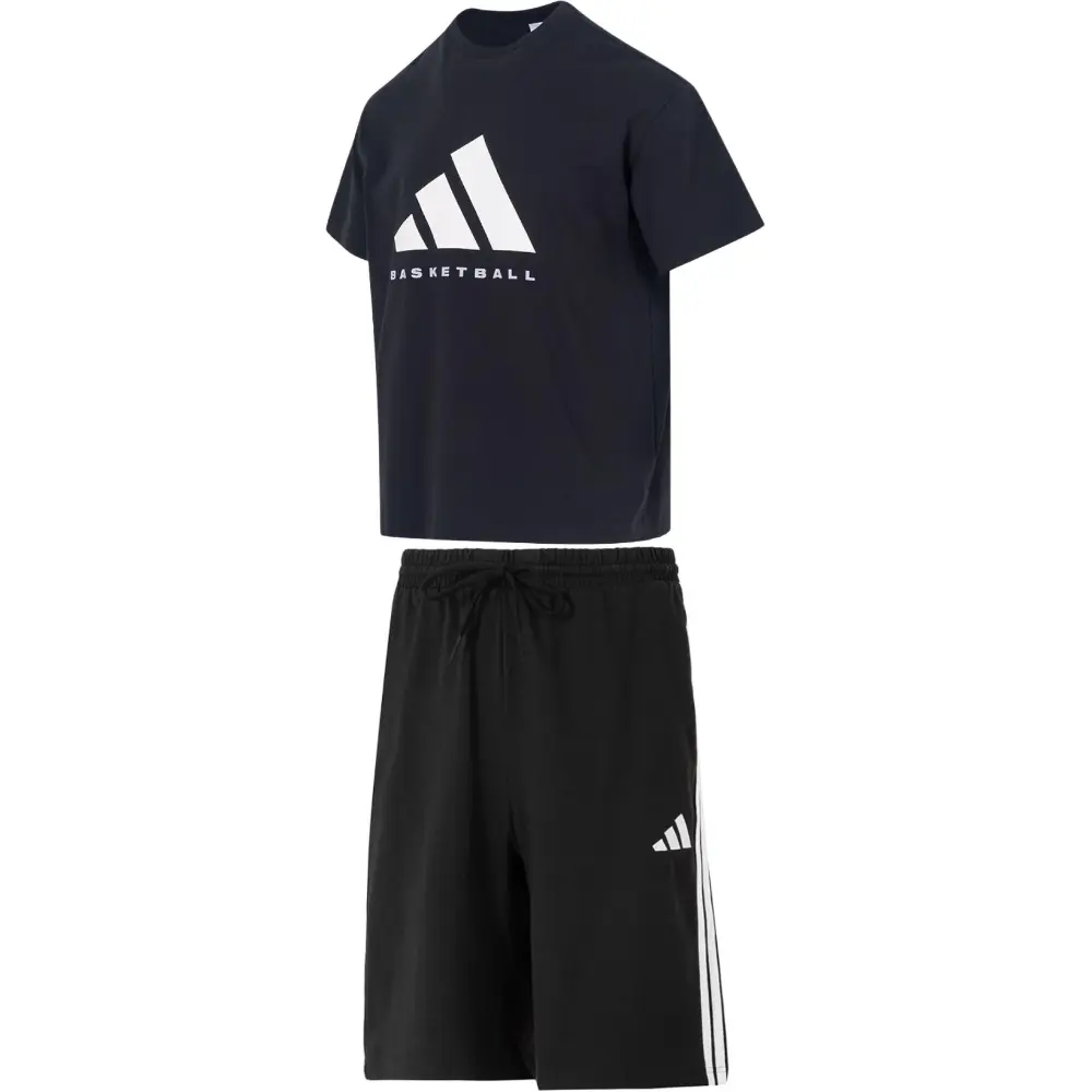 Adidas Повседневный спортивный костюм мужской черный
Adidas Повседневный спортивный костюм мужской черный