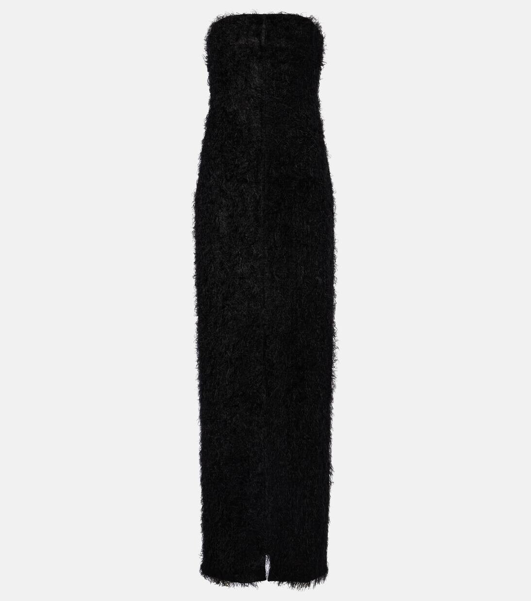 Платье миди без бретелек fil coupé Toteme, черный
Платье миди без бретелек fil coupé Toteme, черный