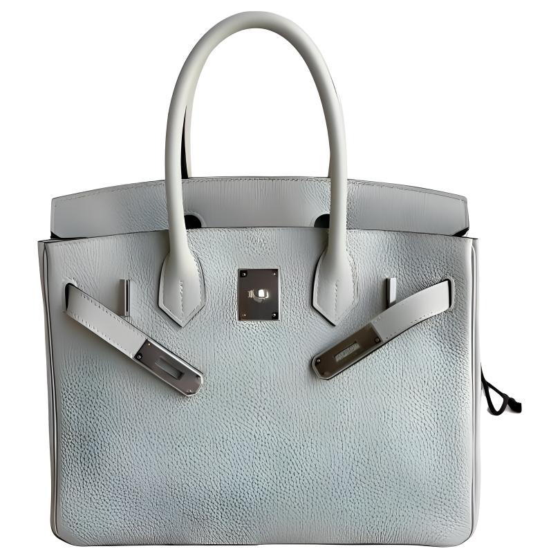 Сумка Birkin из телячьей кожи Togo для женщин 0W Gris Neve ледяной кристально-серый HERMES, B Stamp
Сумка Birkin из телячьей кожи Togo для женщин 0W Gris Neve ледяной кристально-серый HERMES, B Stamp