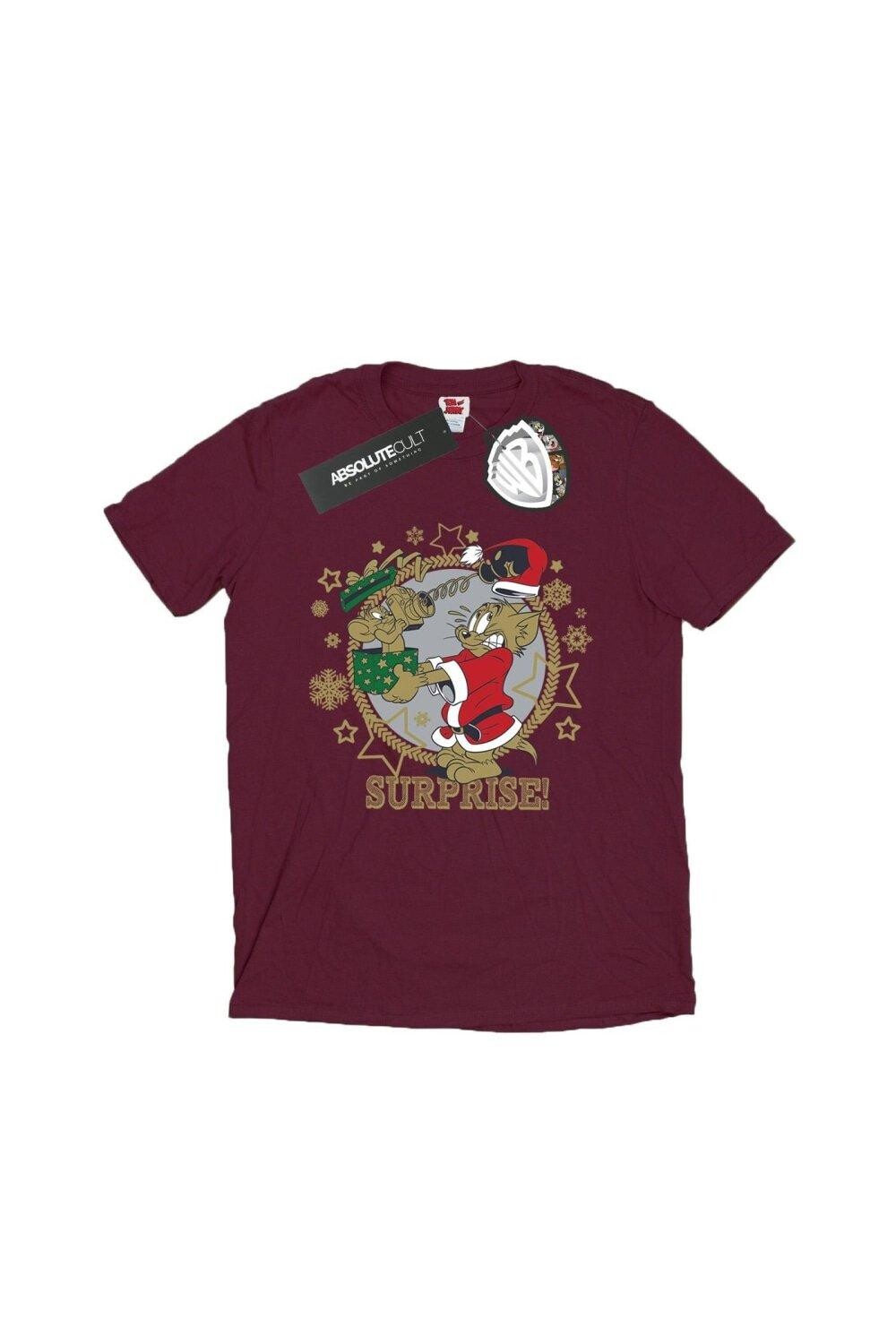 Футболка с рождественским сюрпризом Tom & Jerry, красный
Футболка с рождественским сюрпризом Tom & Jerry, красный