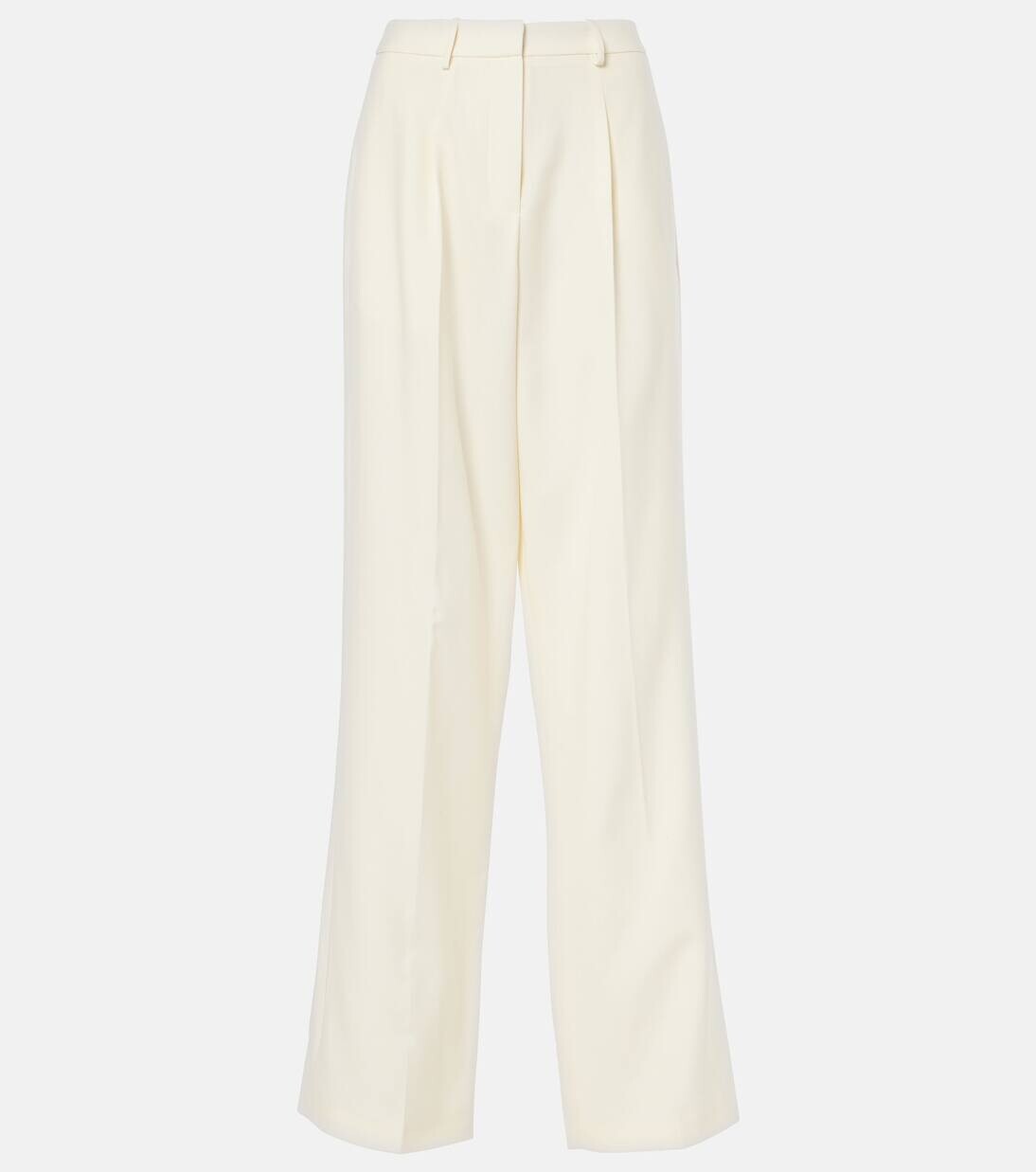 Широкие брюки из шерсти и шелка Magda Butrym, кремовый
Широкие брюки из шерсти и шелка Magda Butrym, кремовый