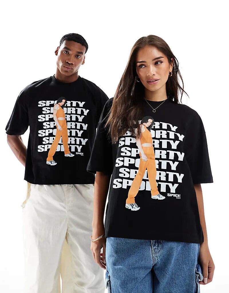 Футболка свободного кроя ASOS DESIGN черного цвета с принтом «Sporty» Spice Girls
Футболка свободного кроя ASOS DESIGN черного цвета с принтом «Sporty» Spice Girls