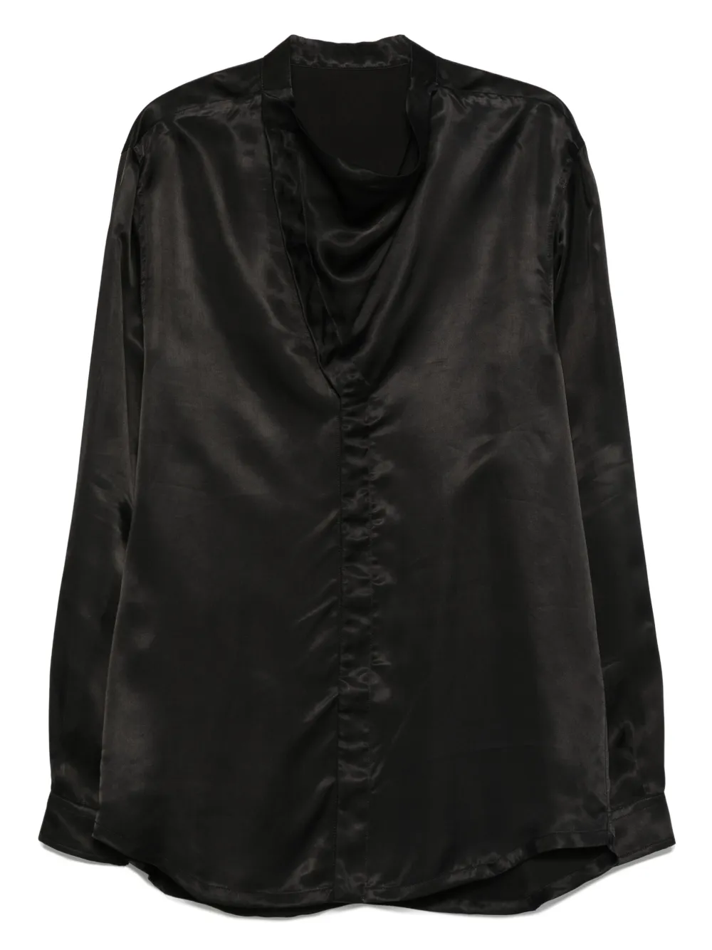 Рубашка с воротником-хомутом Rick Owens, черный
Рубашка с воротником-хомутом Rick Owens, черный