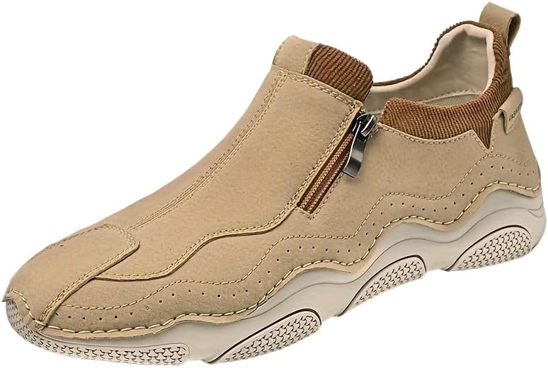 Мужские повседневные спортивные кроссовки - противоскользящая резиновая подошва, легкая и удобная мягкая подкладка, дизайн с боковой молнией. Подходят для улицы, занятий спортом и повседневной одежды Clolinde, хаки
Мужские повседневные спортивные кроссовки - противоскользящая резиновая подошва, легкая и удобная мягкая подкладка, дизайн с боковой молнией. Подходят для улицы, занятий спортом и повседневной одежды Clolinde, хаки