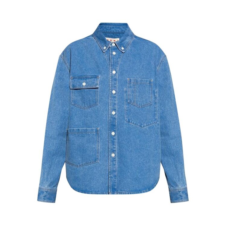 Рубашка Marni Denim Overshirt With Pockets, цвет Cobalt
Рубашка Marni Denim Overshirt With Pockets, цвет Cobalt