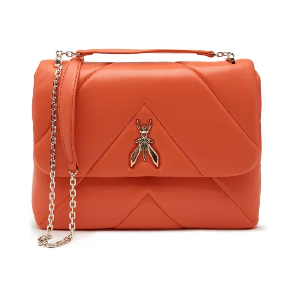 Кожаная сумка через плечо Patrizia Pepe, оранжевый
Кожаная сумка через плечо Patrizia Pepe, оранжевый