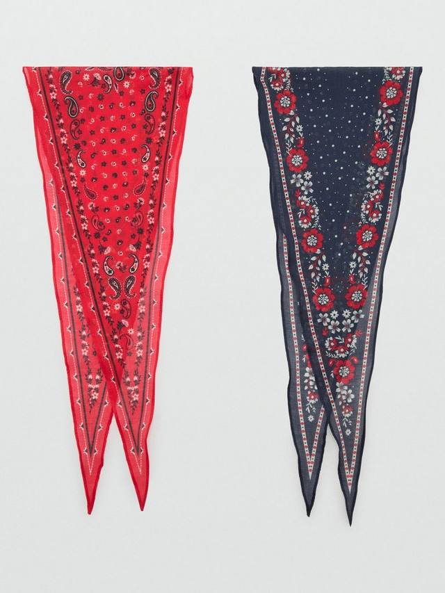 Шелковый бандана-шарф с цветочным принтом Mango
Шелковый бандана-шарф с цветочным принтом Mango