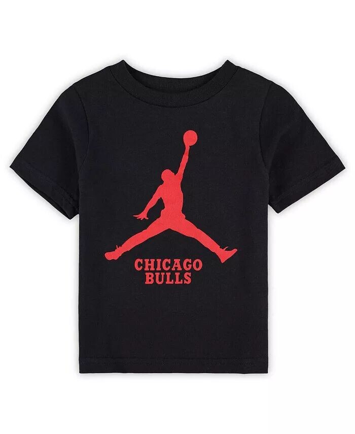 Черная футболка Jumpman для малышей Chicago Bulls Essential Jordan, черный
Черная футболка Jumpman для малышей Chicago Bulls Essential Jordan, черный